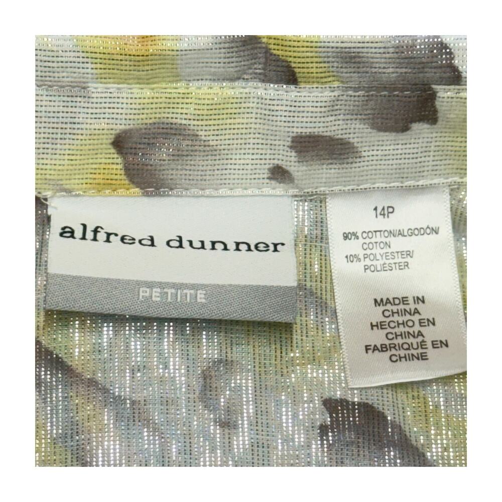 Alfred Dunner Petite Floral Shirt 14P - Picture 2 of 7